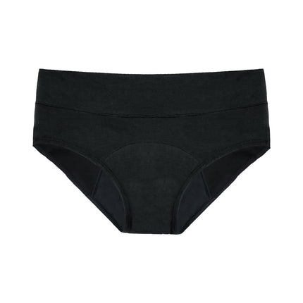 Period Underwear for Women and Teens, Leakproof Menstrual Panties, Reusable Black Brief, Comfort, Heavy flow