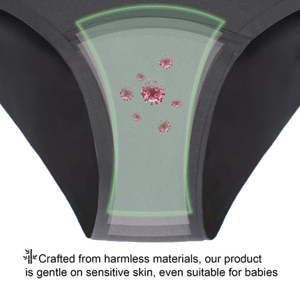 Leak Proof Period Underwear for Women, Heavy Flow Menstrual Panties, Seamless No Show Briefs for Maximum Comfort