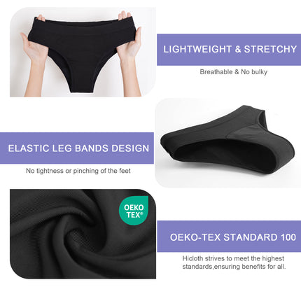 Period Underwear for Women Bikini, Menstrual Panties, Comfortable Cotton Briefs, Leak Proof Odor Management